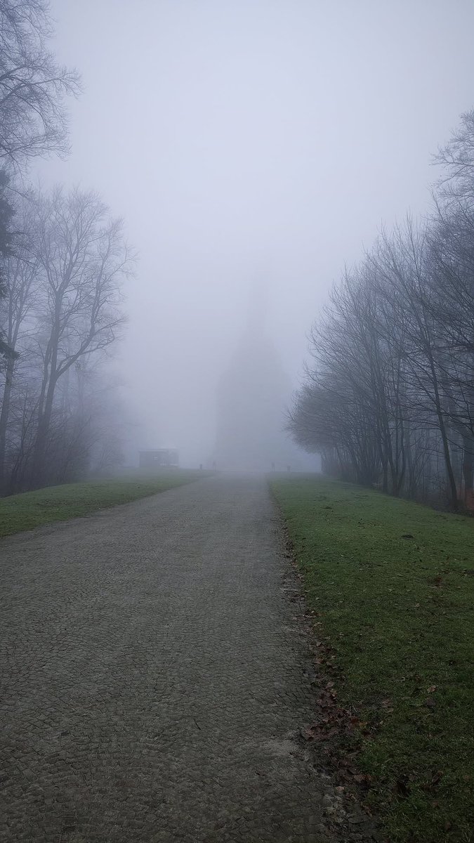 davstier's tweet photo. Viel Nebel am Hermannsdenkmal. Heute ging's zum ersten Mal 2x rauf. Viele Höhenmeter und kilometerlange Anstiege, aber halbwegs entspanntes Tempo nach 60 Minuten Handball gestern Abend. #davidl
16,3 km | 1:36:10 h | 562 HM | 304 KM https://t.co/ROcZZ6t7aZ