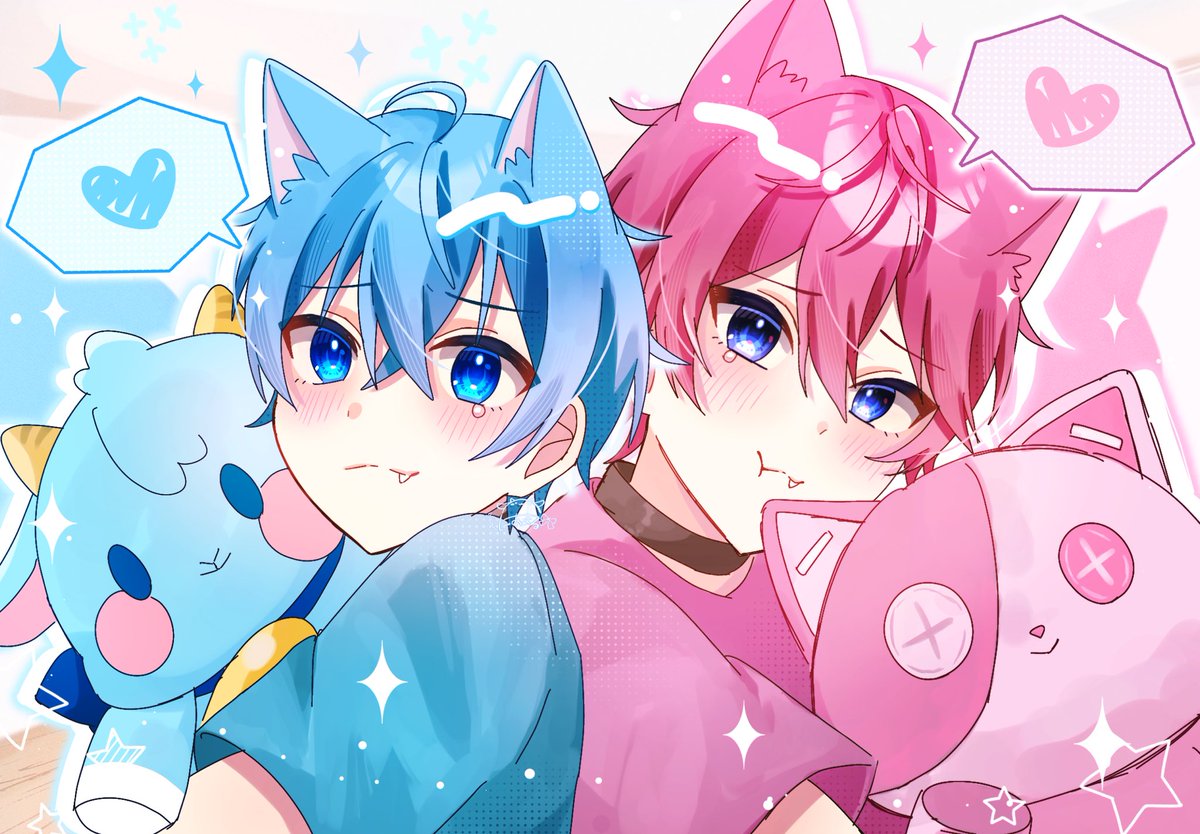 今日もいい子で
             留守番中ですฅ🐾🩷🩵

#ころんギャラリー #さとみギャラリー