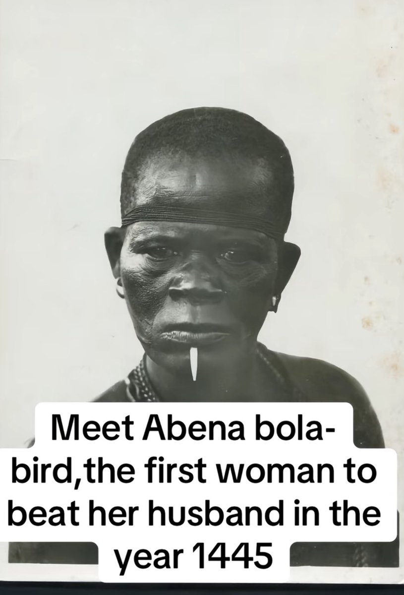 Meet Abena Bola bird the OG legend from 1445. First woman to catch her husband with the side chick... and beat BOTH of them senseless.