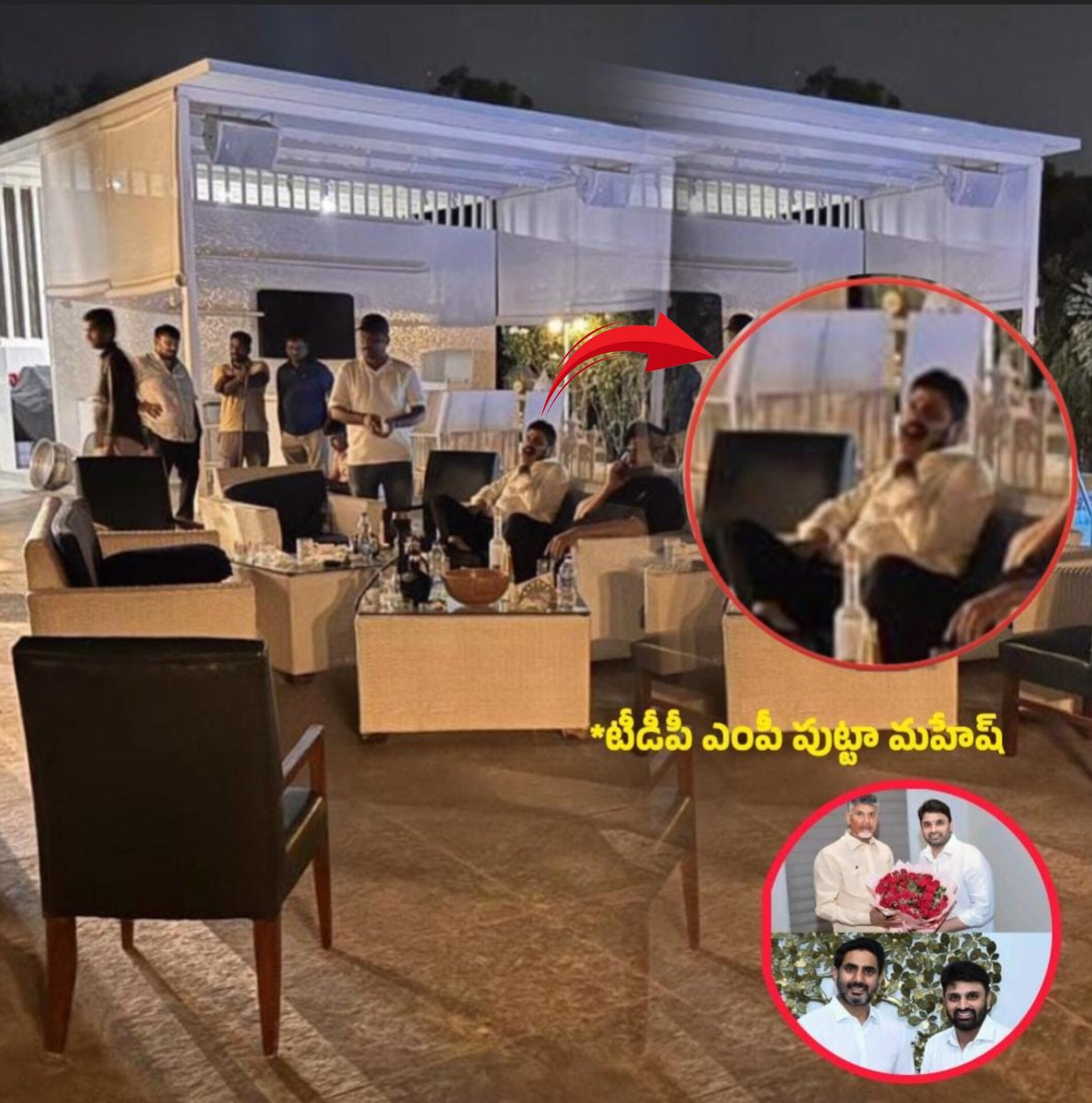 🚨 #TDPDrugMafia

డ్రగ్స్ వద్దు <a href="/naralokesh/">Lokesh Nara</a> బ్రో!

టీడీపీ ఏలూరు ఎంపీ పుట్టా మహేష్ కు డ్రగ్ పాజిటివ్ - గిరిధర్ గారు ఈగల్ ఎస్పీ

రంగారెడ్డి జిల్లా మొయినాబాద్‌లోని ఓ ఫామ్‌హౌస్‌లో జరిగిన డ్రగ్స్ పార్టీలో ఈగల్ టీమ్‌కు పట్టుబడిన టీటీడీ మాజీ ఛైర్మన్ సుధాకర్ యాదవ్ కొడుకు, ప్రస్తుత ఏలూరు