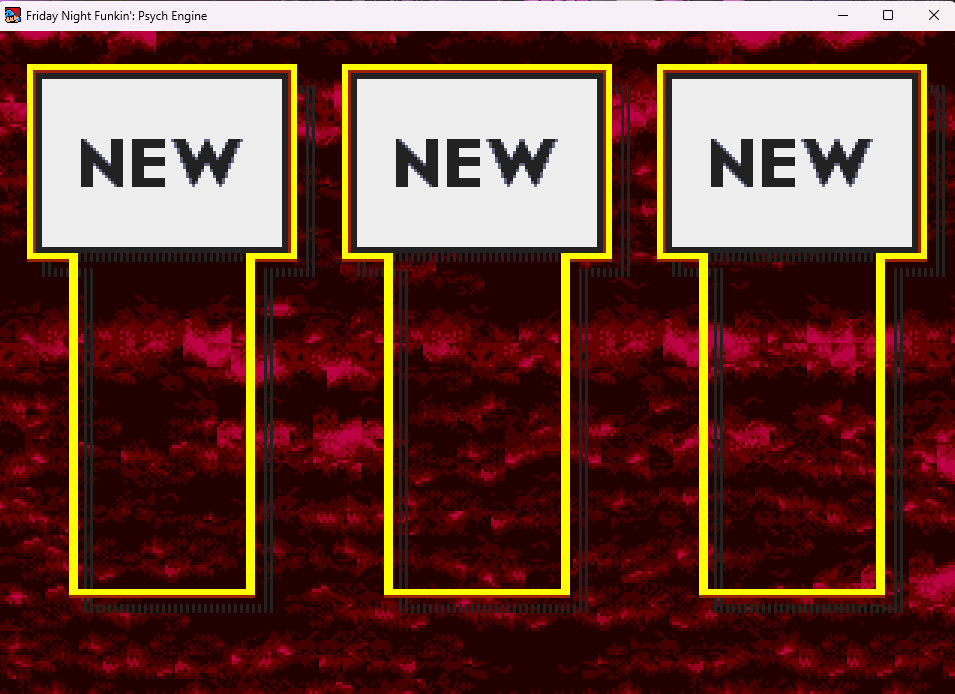 still workin' on megabyte bits

tryina do a proper save data thing but i'unn think it'll make it in

i may be opening up positions for people to help with the mod.
(art, secondary coding, etc.)

not right now, but im likely gonna announce if I need it

slow, but still on its way