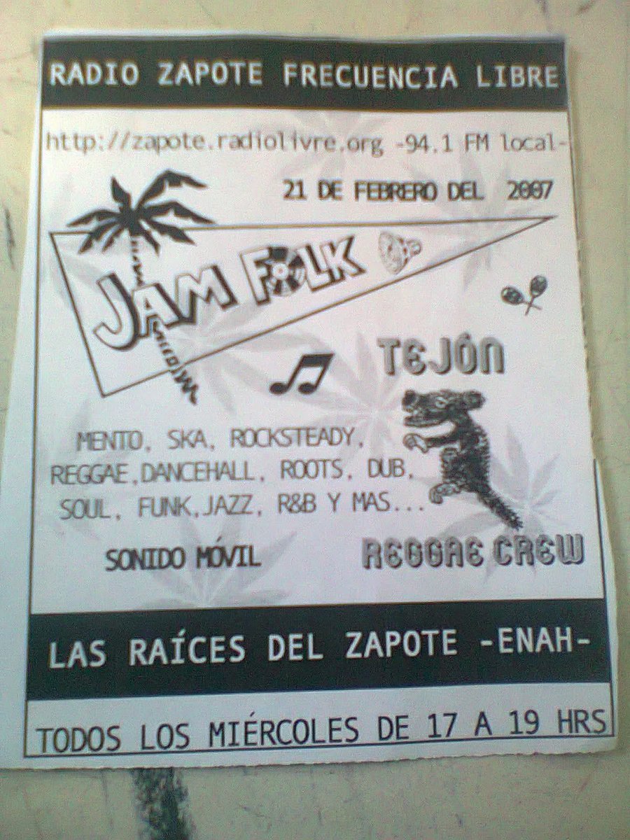 Ya 19 años que fuimos con el Taxi Sound, Sonido Móvil, Jam Folk à la ENAH

Ramachandra Ark &amp; Benno Ranks