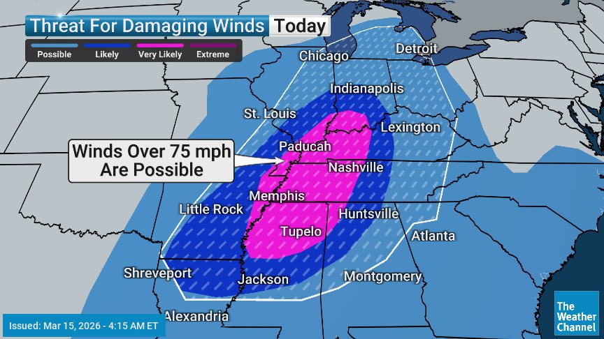 ⚠️ Severe Weather Threat: Sunday into Monday We’re looking at a ...