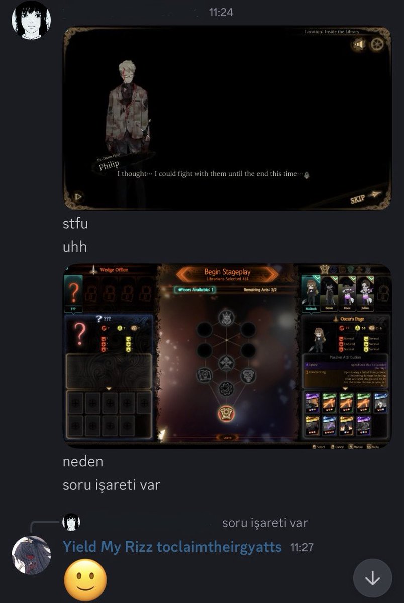 LibaryOfMiduna's tweet photo. He doesn't know...
(He was saying "Why is there a question mark" in the first screenshot btw) https://t.co/nLcE7F2jq2