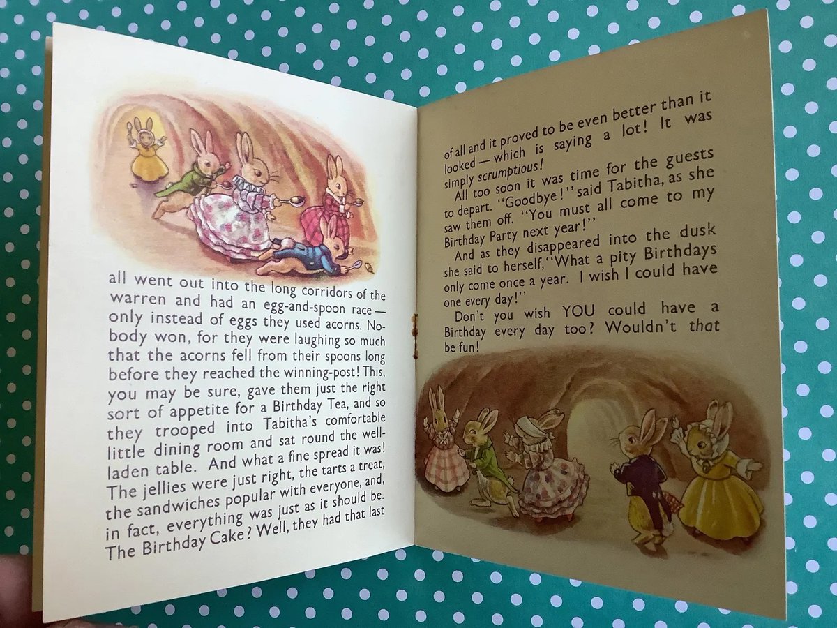 WatsonsVintage's tweet photo. This is so ADORABLE! VERY RARE Vintage Circa 1940s Racey Helps Birthday Book Card - Pepys Series No 1 - Mini Birthday Picture Book featuring Tabitha Twinklenose https://t.co/48OXKIACmW via @Etsy #VintageCards #BirthdayCards #BookCards #RaceyHelps #TabithaTwinklenose #1940s https://t.co/fnLbeiQw2t
