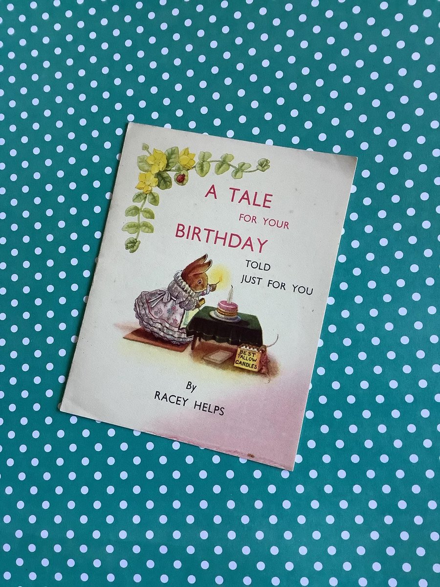WatsonsVintage's tweet photo. This is so ADORABLE! VERY RARE Vintage Circa 1940s Racey Helps Birthday Book Card - Pepys Series No 1 - Mini Birthday Picture Book featuring Tabitha Twinklenose https://t.co/48OXKIACmW via @Etsy #VintageCards #BirthdayCards #BookCards #RaceyHelps #TabithaTwinklenose #1940s https://t.co/fnLbeiQw2t