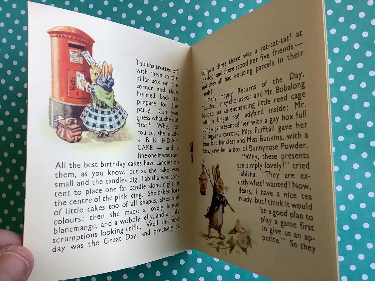 WatsonsVintage's tweet photo. This is so ADORABLE! VERY RARE Vintage Circa 1940s Racey Helps Birthday Book Card - Pepys Series No 1 - Mini Birthday Picture Book featuring Tabitha Twinklenose https://t.co/48OXKIACmW via @Etsy #VintageCards #BirthdayCards #BookCards #RaceyHelps #TabithaTwinklenose #1940s https://t.co/fnLbeiQw2t
