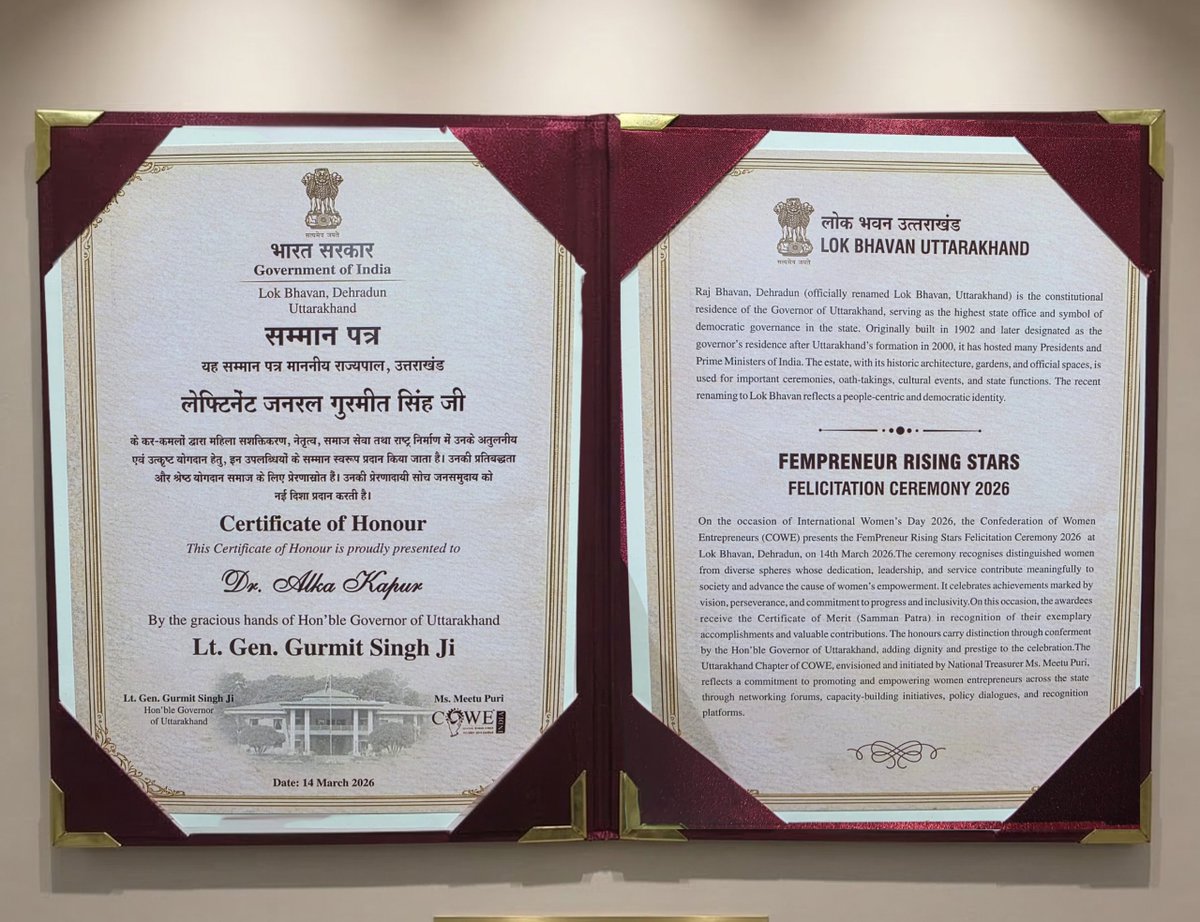 Dr. Alka Kapur Official tweet media