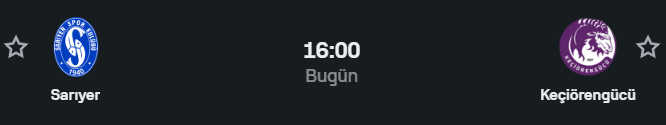 İstanbul’da futbol rüzgarı! 🌊⚽️ Sarıyer vs Keçiörengücü analizi yayında! 📈🔥

🏟 Sarıyer "üst" makinesi gibi: Son 10 maçın 9'u 2.5 Üst bitti! 💥 
🛡️ Boğaz’ın Martıları savunmada sağlam (10/6 Clean Sheet) ama Keçiören'de Ezeh formda! 🦁 
📉 Keçiörengücü savunması açık veriyor