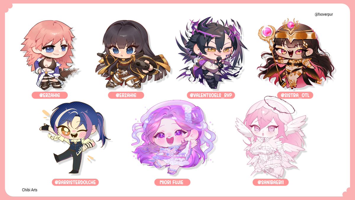 fxoverpur's tweet photo. 【work】─ Chibi ✨
For ✦ Many people.. •✦
ลายเส้นชิบิโอมากาเสะตามใจฉันมาก เพิ่งรู้ตัวว่ายังไม่มีลายเส้นปักหลักจริง ๆ จัง ๆ เลยค่ะ 😭 ถึงเวลาหาแนวแล้ว!
หวังว่าจะชอบนะคับ! ❤️
꒱· #fxoverpurCMS 🟢OPEN https://t.co/PY6JHhwiVi