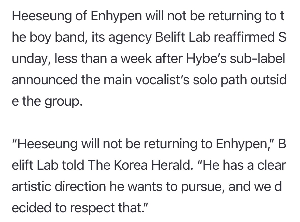 my1hoon's tweet photo. i think it’s time some of you realize all this protesting might hurt heeseung more than u think. forcing him to do something he doesn’t wanna do is nowhere close to being supportive. blaming the company for how they handled it ≠ requesting for him to come back https://t.co/z9ShCAHPFr