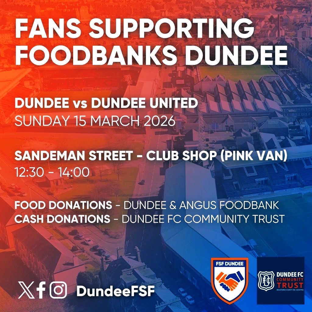 Fans Supporting Foodbanks Dundee tweet media