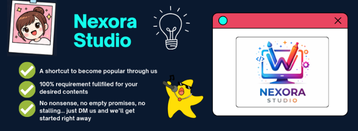 nexorastd's tweet image. Good design shouldn’t be complicated.

Welcome to Nexora Studio — where ideas evolve into compelling visuals and digital experiences that help brands stand out.

Need a website or digital content for your brand?
Feel free to reach us now📩
#WebDesign #DesignAgency #CreativeStudio