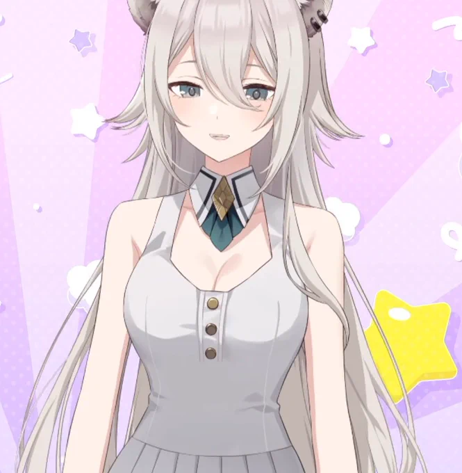 #獅白ぼたん新衣装2026 おいおいおいおいおい!!! 外ハネロング推しだけどショート…!! このショートはいけませんよ…!