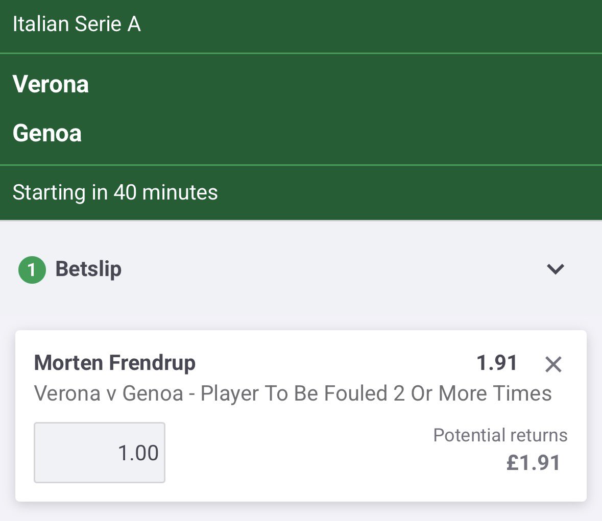 Match Day Bets tweet media