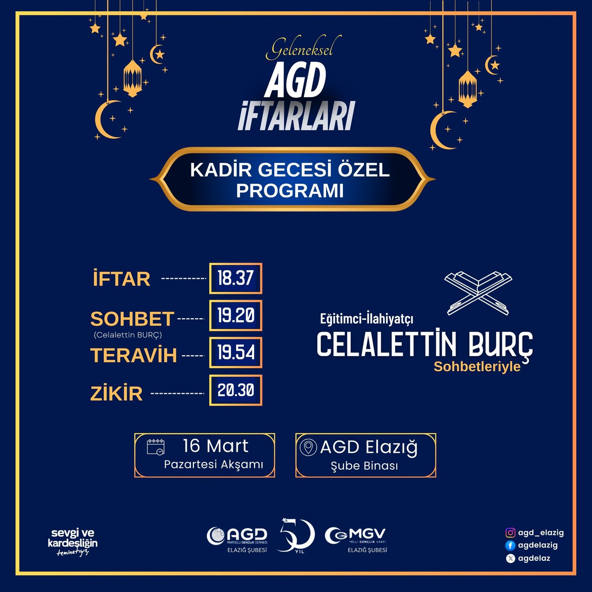 🤲🕌 Kandil Gecesi Özel Programı

Bin aydan daha hayırlı olan bu mübarek gecemizin; Gazzeli kardeşlerimiz başta olmak üzere tüm mazlumların kurtuluşuna ve insanlığın huzuruna vesile olmasını Cenab-ı Hakk'tan niyaz ediyoruz.

#agd #mgv #kandil#elazığ