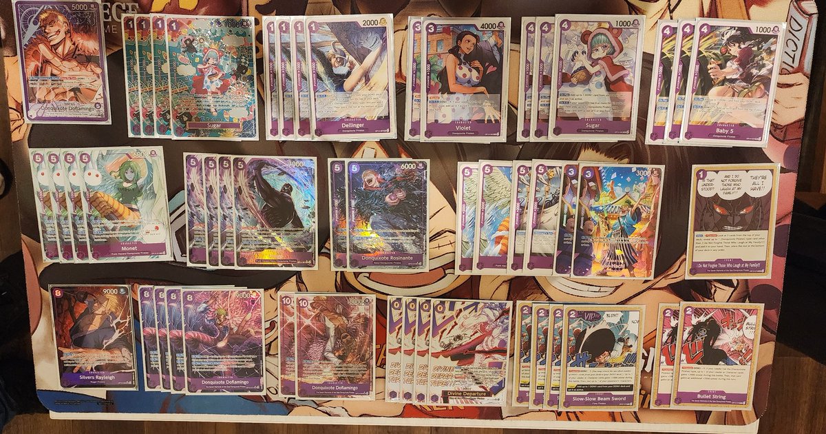 One Piece Card Game 2025-2026 World Final 4th Place:
Nathan Fong "<a href="/Savirix/">Nathan Fong</a>" - Purple Donquixote Doflamingo