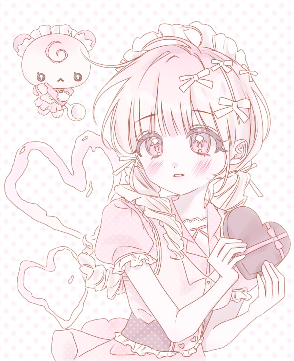 " 내 마음을 받아줘 -! "

복슬한 벚꽃색의 곰돌이 '모코' 양입니다 ♡
요즘 열심히 귀여운 친구들을 그리고 있어요, 좋아하는 것들을 잔뜩 보여드릴 수 있도록 노력해볼게요 ~ !!