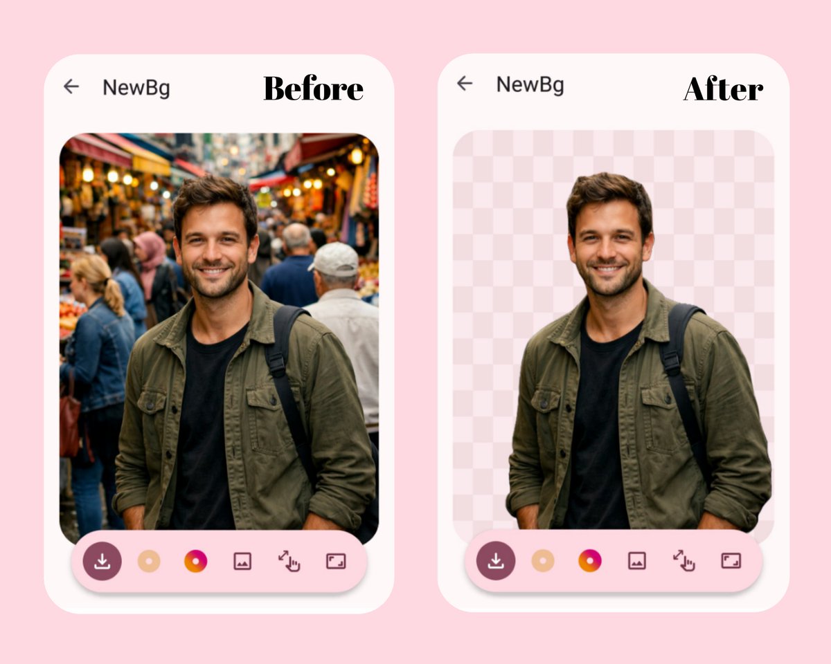 AmitKPost's tweet photo. Stop uploading your photos to random websites just to remove the background.

Try NewBg instead.

✓ AI background remover
✓ Works completely offline
✓ No cloud processing
✓ No ads
✓ Change backgrounds in 1 tap

Your photos never leave your phone. https://t.co/3hImE2dA1y