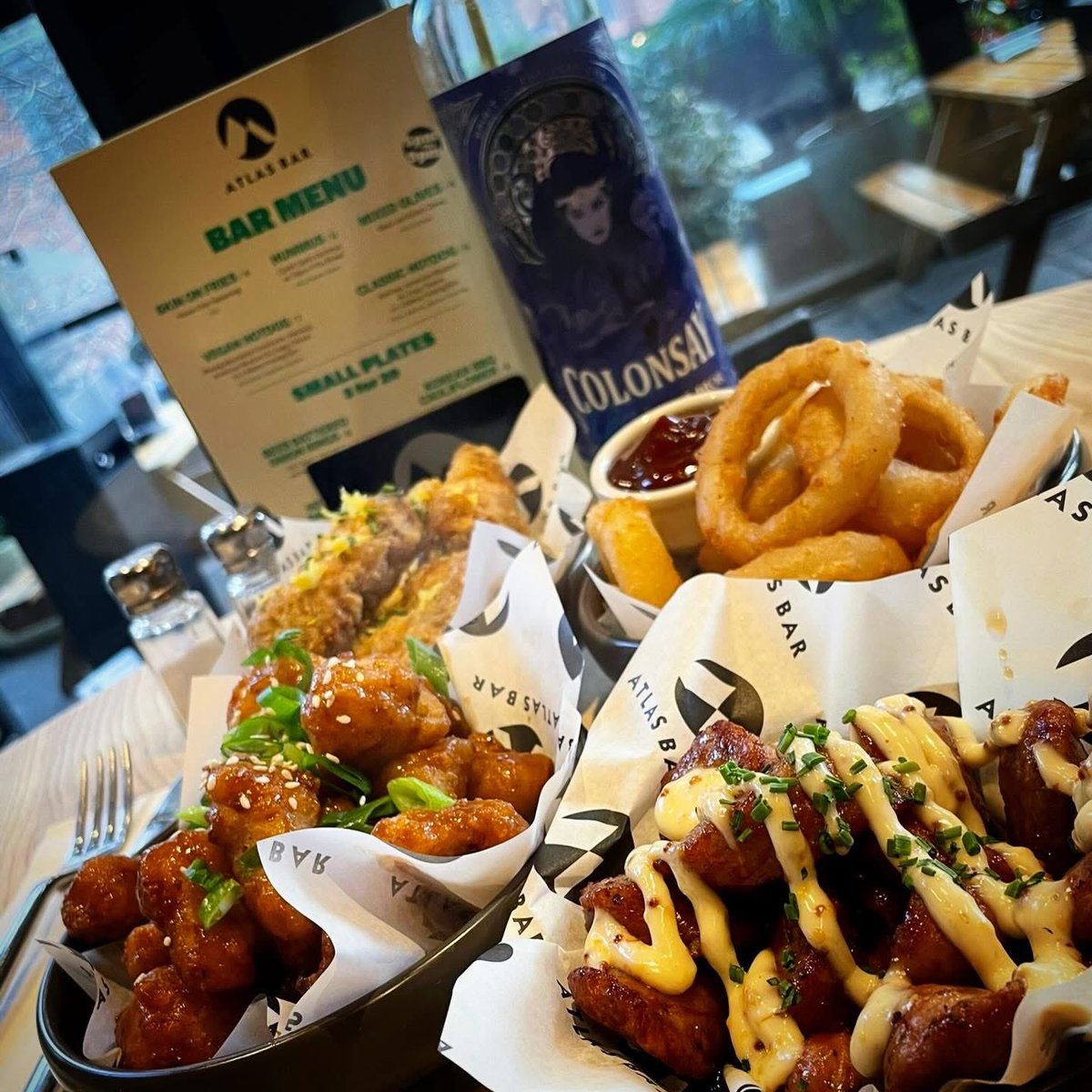 TheAtlasBar's tweet image. If you’re off to the game, #Manchester, we’ve the perfect #good and #drinks, to set you up!