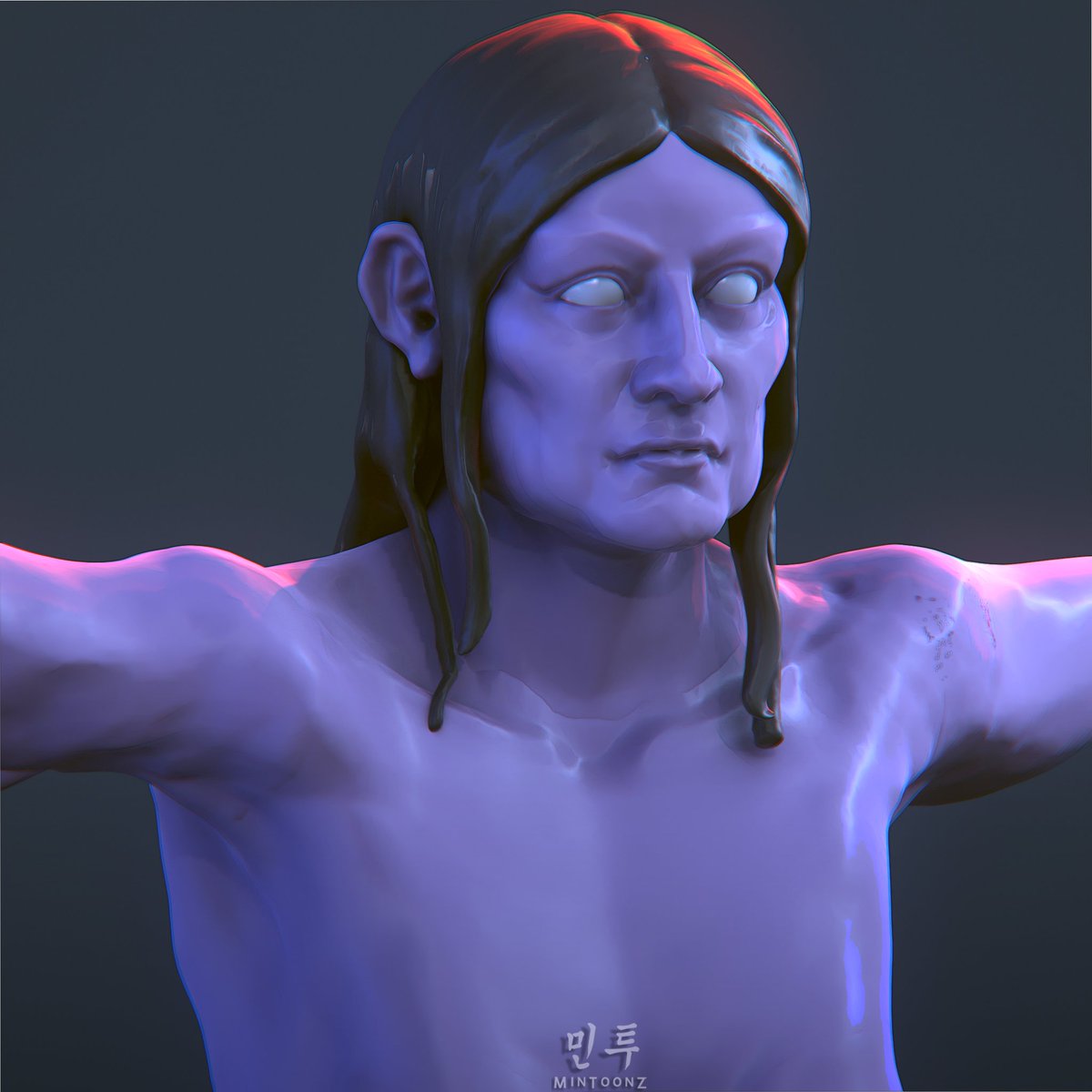 mintupintukumar's tweet photo. Anatomy study WIP 
Concept art by - Filipe Pagliuso

#zbrush #marmost #gameart #anatomy https://t.co/EhNWR1FxJc