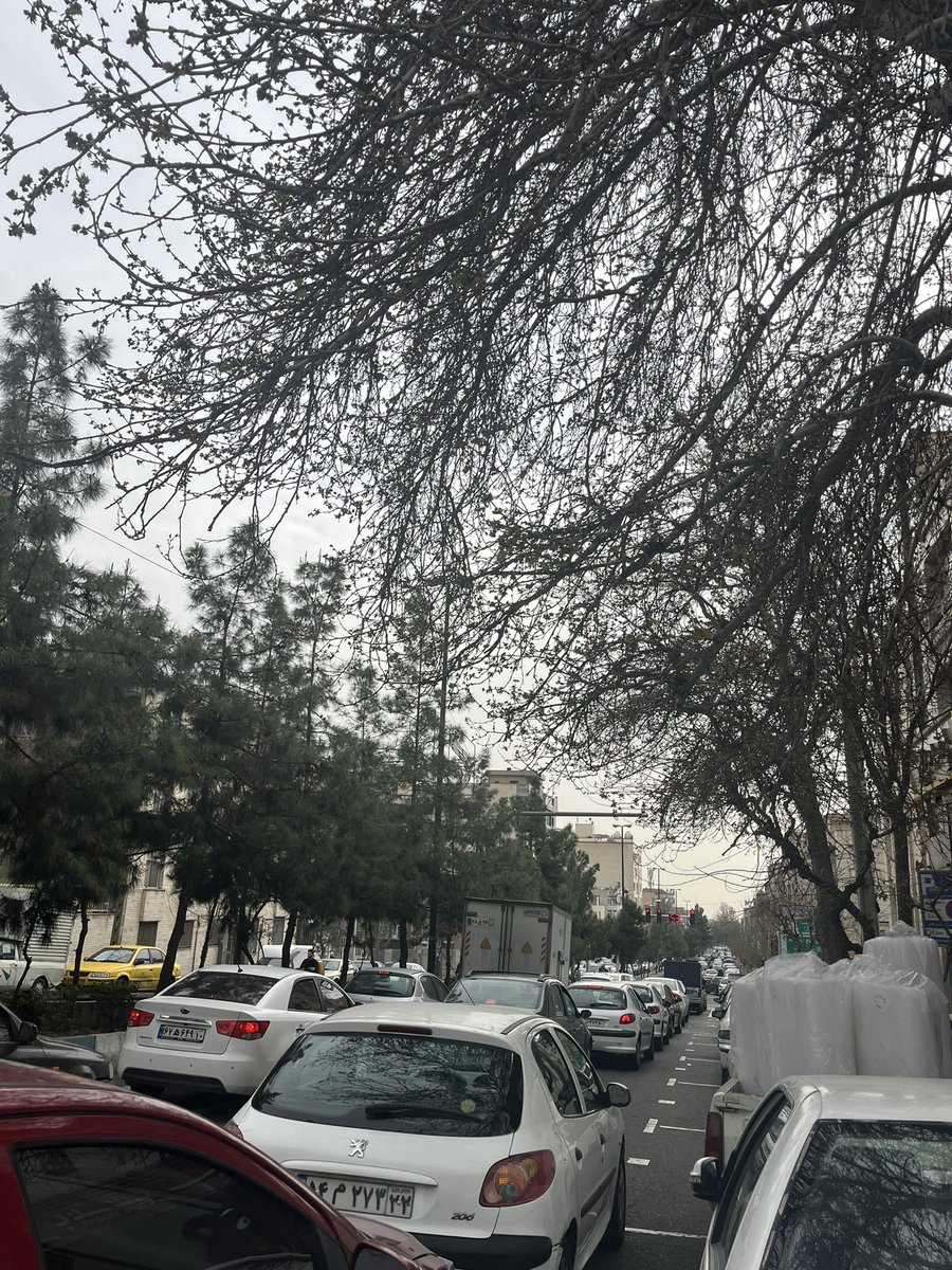 amir_bakhshi8's tweet photo. هوای تهران امروز خیلی بهاریه. من اومدم خونه دوست‌هام سمت گیشا. صبح سه چهار صدای بمب از دوراومد و جز اون فعلا خبری نیست. پاشدم زدم بیرون یه‌قدمی بزنم. شهر خلوته اما نه به‌اندازه جنگ قبل و درکل یه زندگی خیلی نصفه‌نیمه‌ای درجریانه. همینطور که قدم میزدم جلوی یه دکه دوتا خانم رو دیدم https://t.co/cjJ1tezLvI
