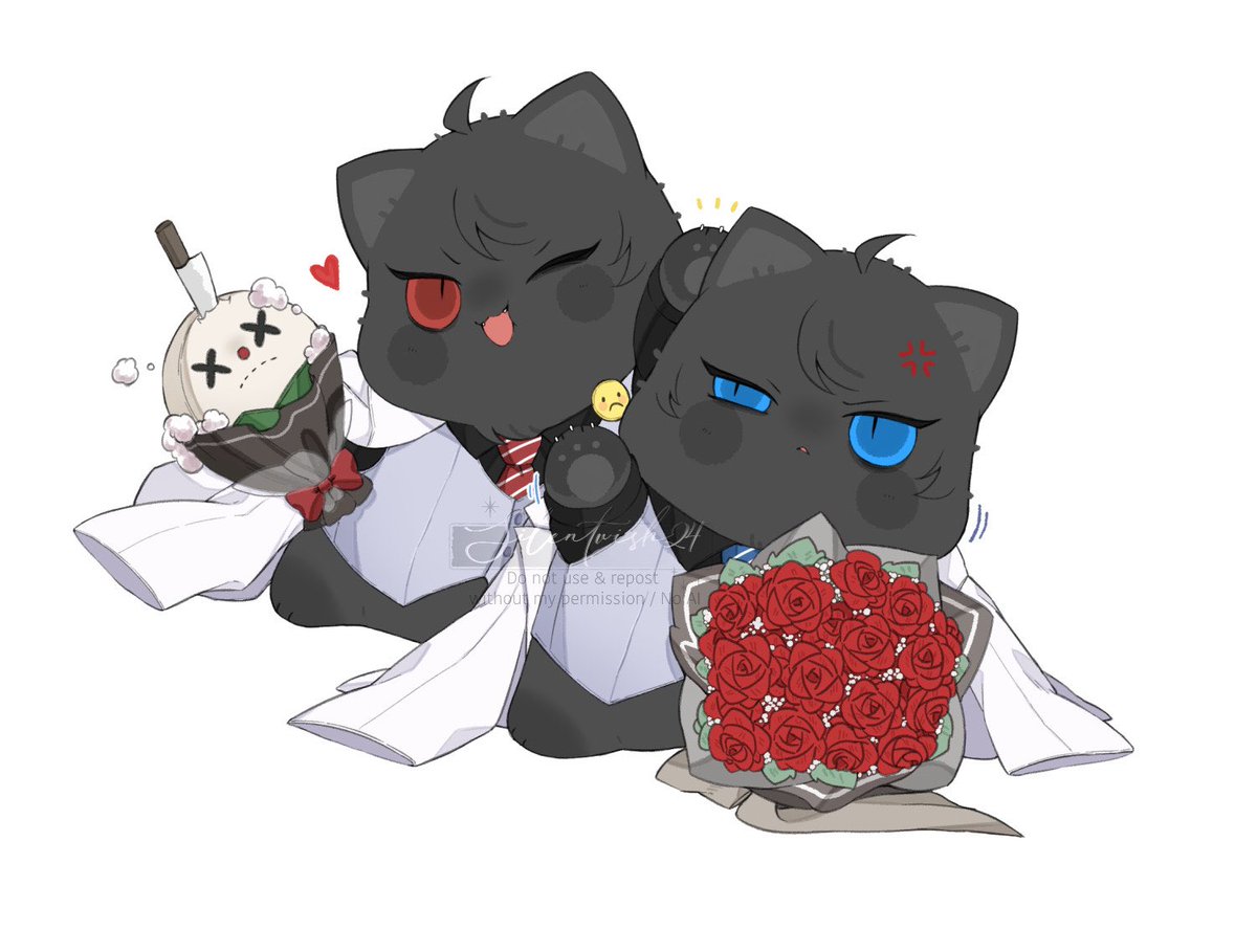 Red Chubby &amp; Blue Chubby 🐱💢🐾
พาแมวอ้วงมามอบความนุ่มนิ่ม แต่ดูจะได้เห็นศึกมวยแมวแทน🤭