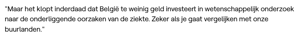 Eva_DK_'s tweet image. 1/ België besteedt te weinig geld/aandacht aan #covid19 #sarscov2 
2/ Er is tevens te weinig aandacht om wetenschappelijke studies in heldere taal weer te geven zodat men op de hoogte is van wat corona met ons doet. 

Merci @johanvawe @WimDeMaeseneer 👍

vrtnws.be/p.Pq9EeyVBG