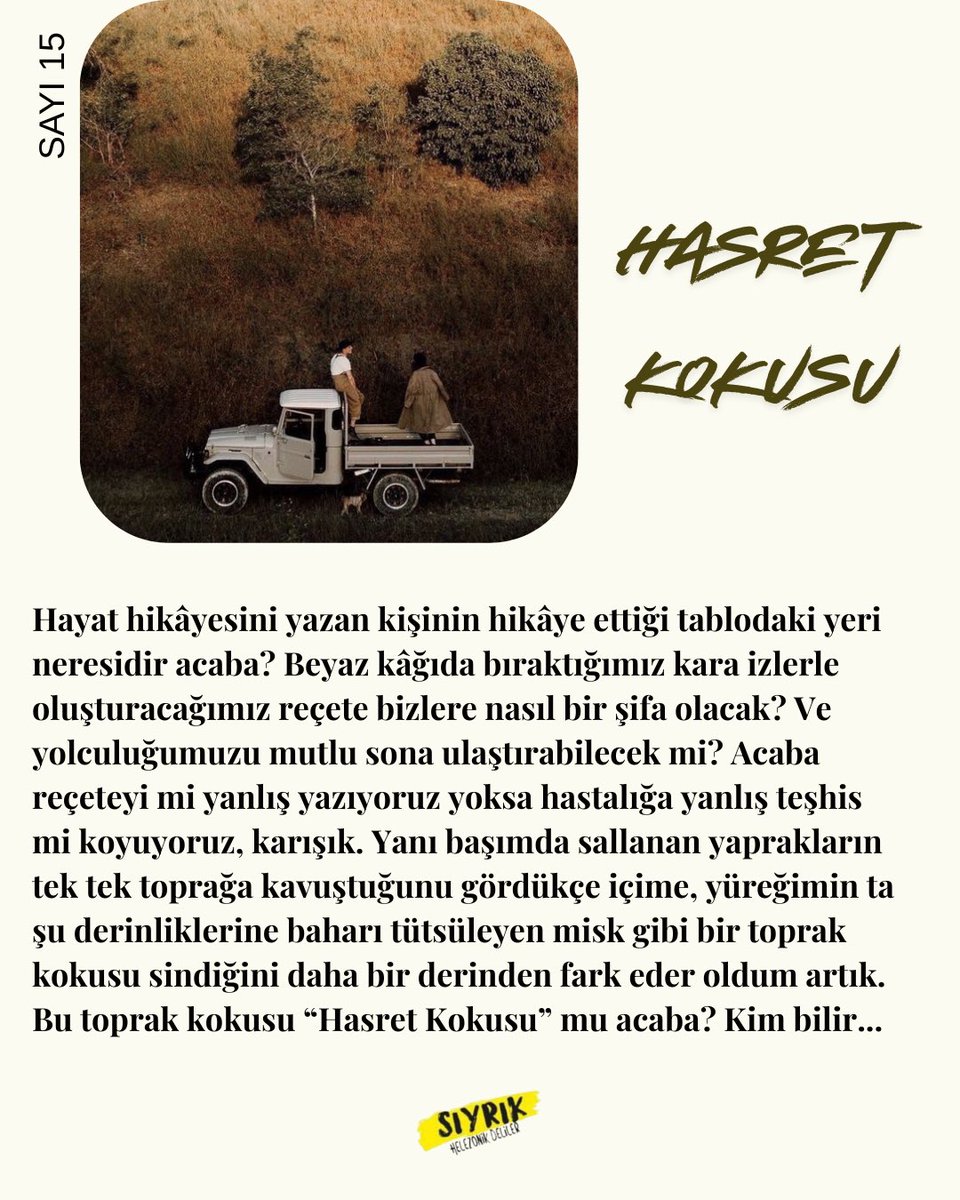 Sıyrık Dergisi (@siyrikdergisi) on Twitter photo 