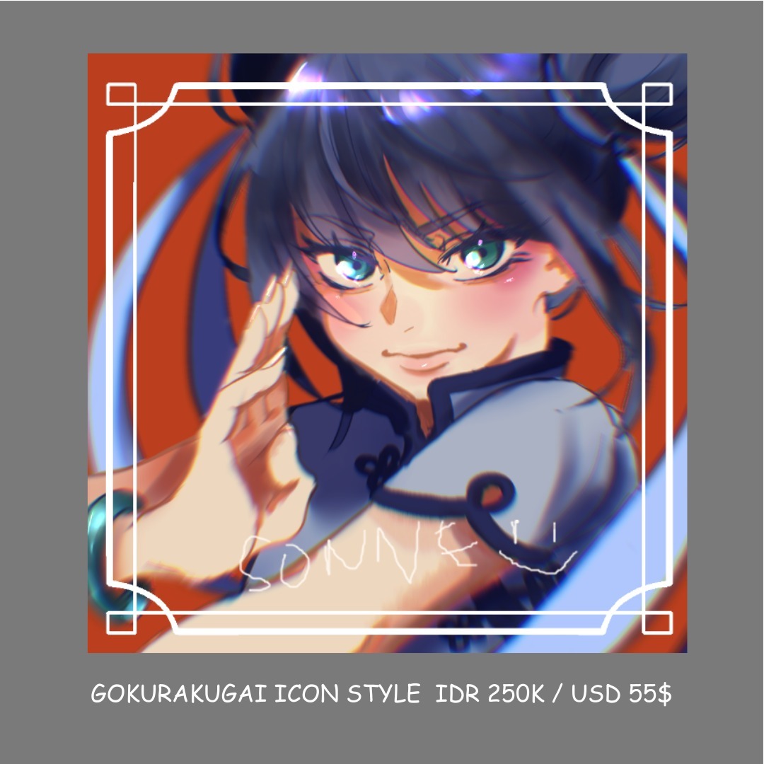 pspspsps guyz- sender lgi buka urgent commis art! slot buat style gokurakugai, ku lagi butuh bgt bayar uang sewa kosan😭😭
yg minat boleh lgsung komen yaa, nanti ku dm😋✨️‼️