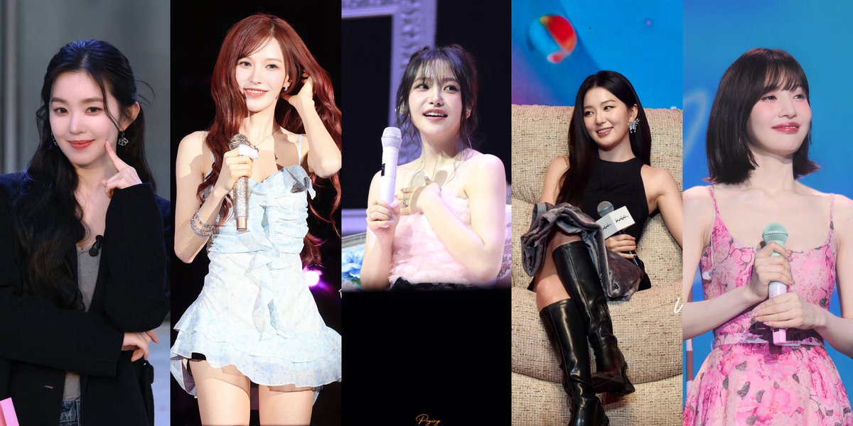 A week with Red Velvet 

🩷: Irene's Deokbapjib event in Seoul 
🩵: Wendy's Sakura Festival in Kaohsiung 
💜: Yeri's Birthday Fanmeeting in Seoul 
💛: Seulgi's Fanmeeting in Wuhan
💚: Joy's Fanmeeting in Taipei