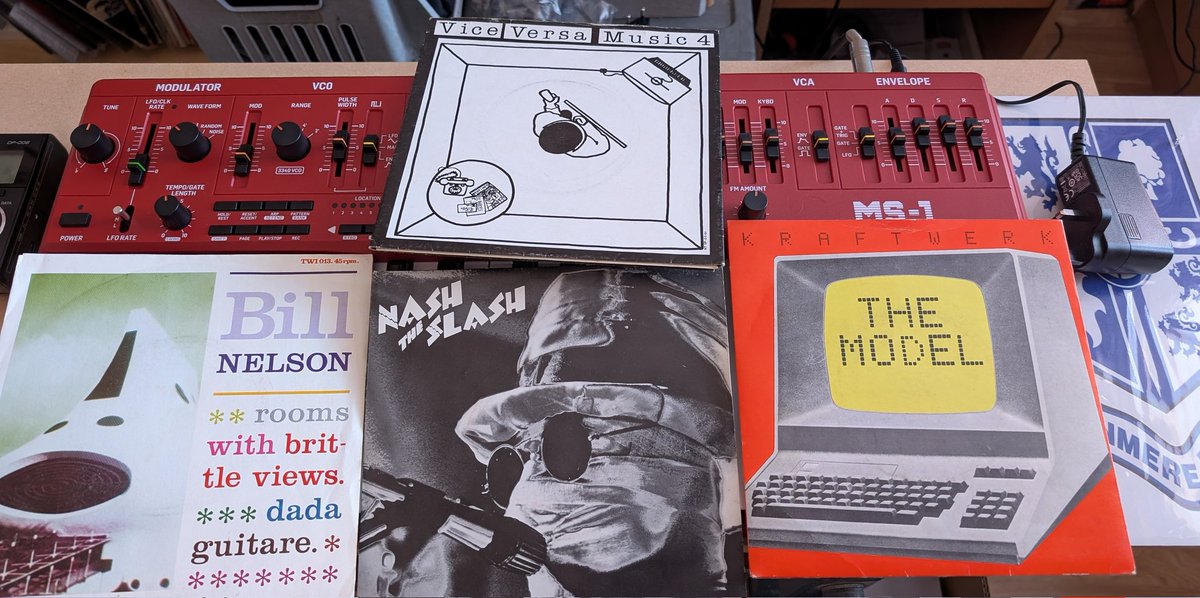 Charles30181053's tweet photo. #weekendsingles time some Pioneer's of electro to celebrate my new Synth @NewWaveAndPunk https://t.co/b0t9xhzDPO