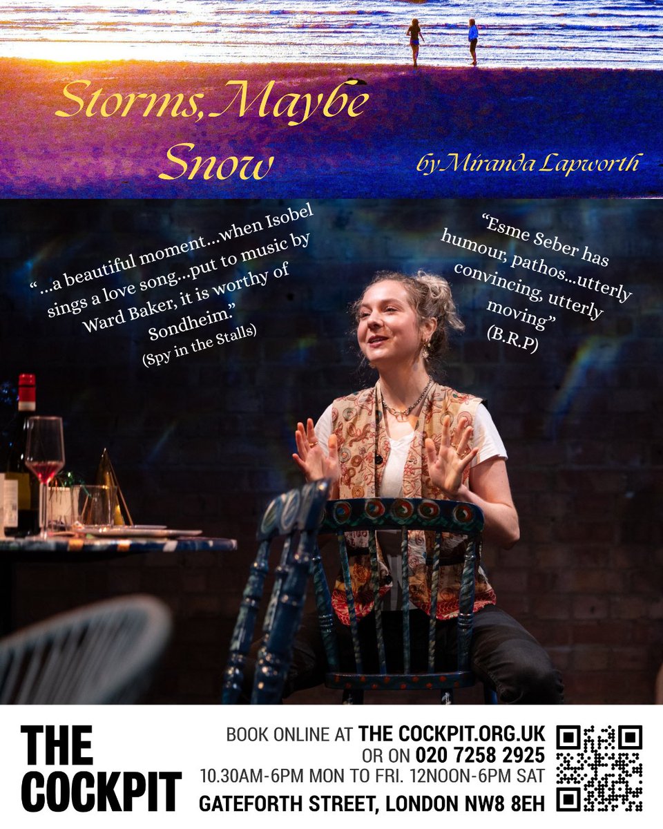 MirandaLapworth's tweet photo. Isobel - the observer, the voice of reason. Esme Seber finds the tender heart of this gorgeous character with wit &amp; quiet strength, battles to hold a family together but is herself destroyed. A beautifully nuanced performance.
Booking now!
25th-28th March 7.00pm
@cockpittheatre https://t.co/324Qq8J4XV