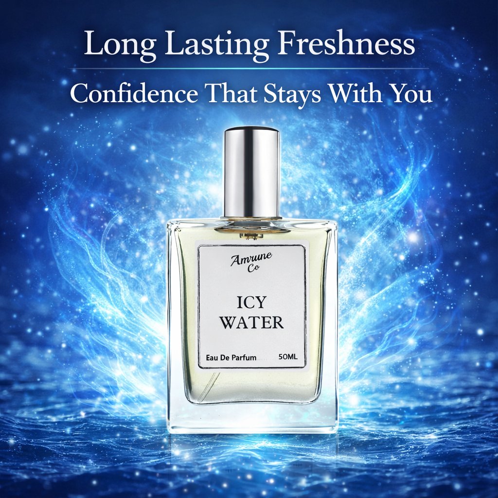AmruneCo's tweet photo. Feel the rush of fresh ocean energy.

ICY WATER by Amrune Co — a fragrance crafted for men who carry confidence wherever they go.

Stay cool. Stay confident. Stay unforgettable.

#amruneCo #IcyWater #FreshFragrance #MensPerfume #LuxuryFragrance
#AquaticFragrance
#PerfumeForMen https://t.co/XtyUC9w4B5