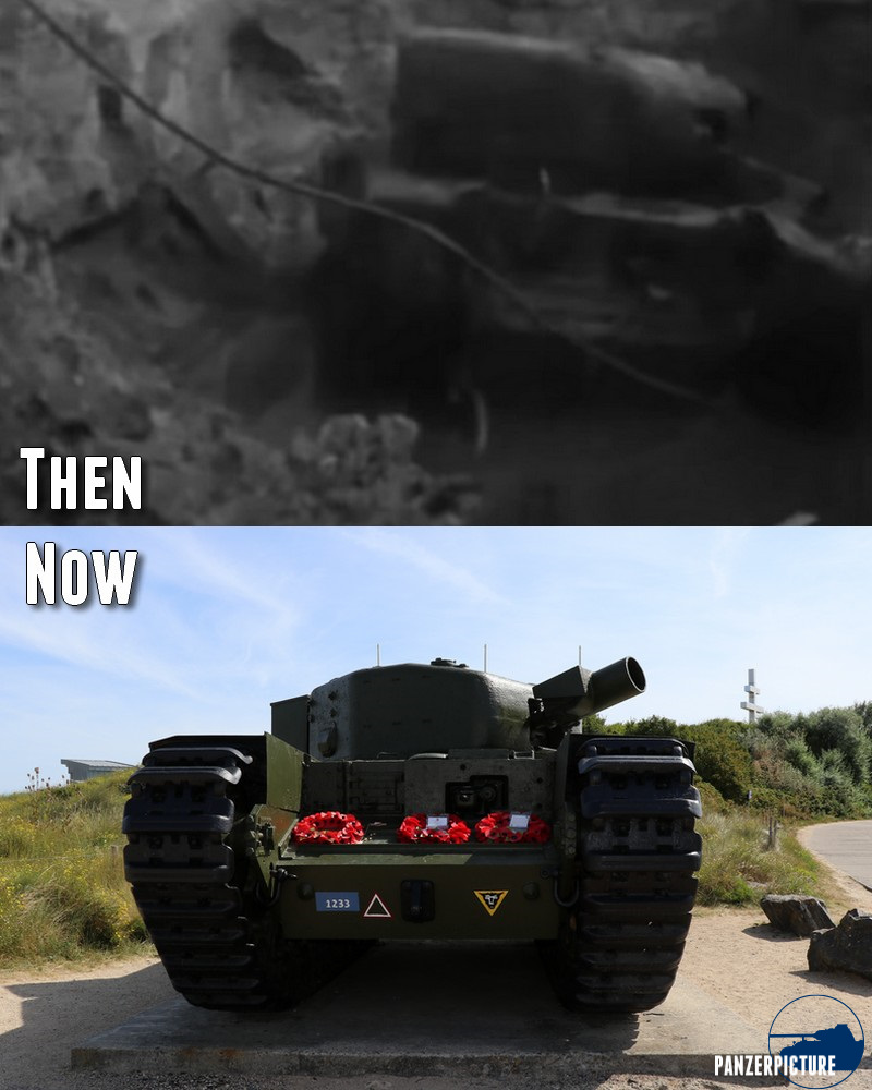 PanzersN's tweet photo. Churchill Mk IV AVRE - Juno Beach - Walkaround. 

Full video here: https://t.co/l25p9udng4 

#ww2 #ww2vehicles #history #ww2history #worldwar2 #panzer #tank #history #WWII #tiger #tigertank #panther #sherman #m4sherman #shermantank #jagdpanzer #hetzer https://t.co/kkdfWTr4lM