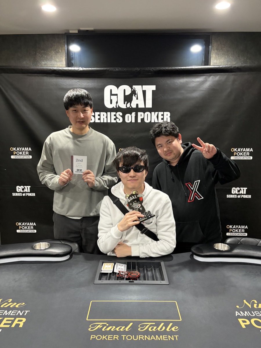 runner-upはJAGA  様🥈✨
ご優勝は、ヒロキ 様🏆✨
でした！おめでとうございます🥳