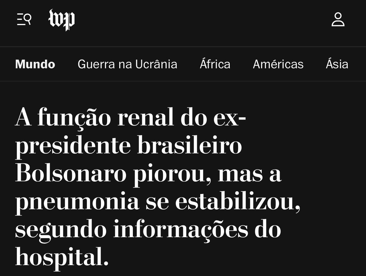 lordivan22's tweet photo. Brasil 🇧🇷: Repercute internacionalmente o estado de saúde do ex-presidente Jair Bolsonaro. https://t.co/ZlwZS6HB64