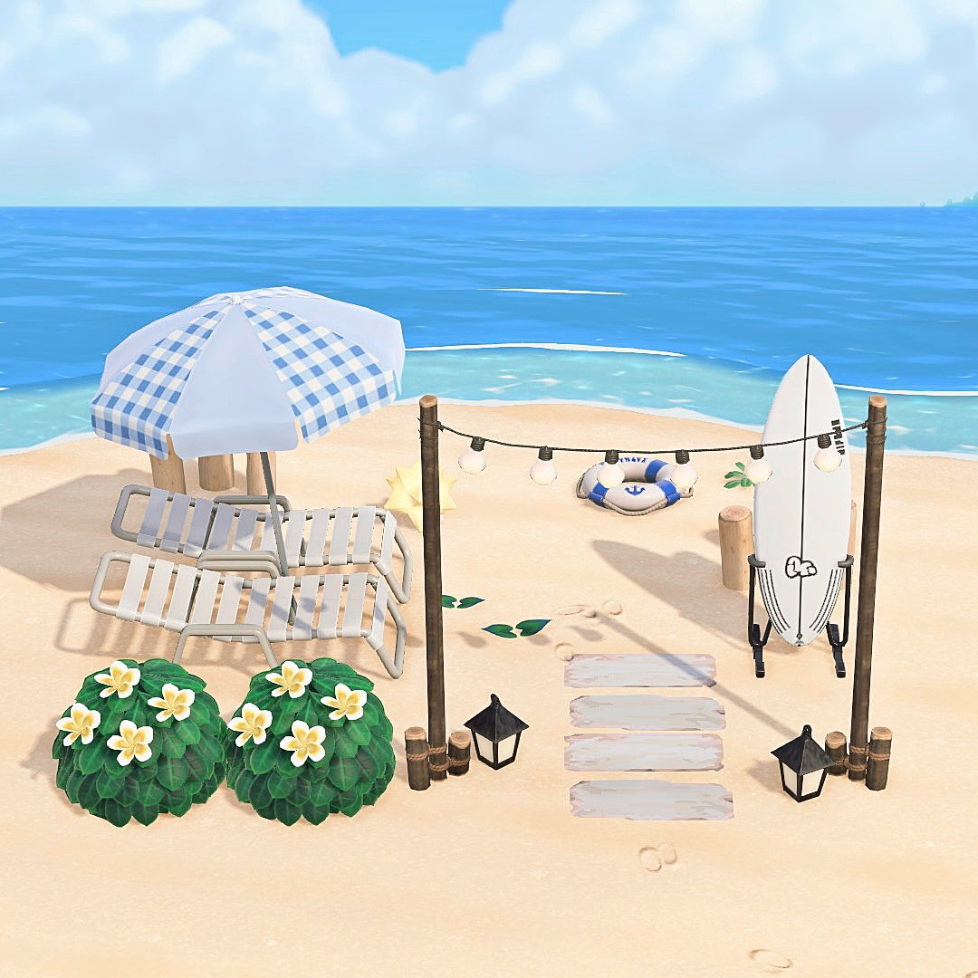 55クリエイト
砂浜で使えそうなレイアウト🏝

 #55クリエイト  #あつ森 
 #あつ森写真部  #AnimalCrossing