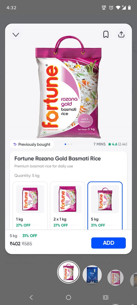 TigerPathan2023's tweet photo. @instamart_it Why Instamart is charging extra amount. 

Same product is available at the lower price. https://t.co/jLA5eScLgW