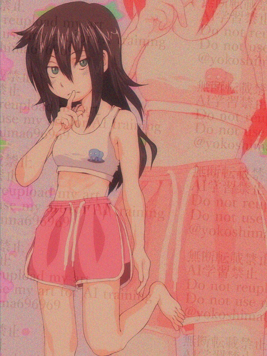 I often draw Tomoko looking good in dolphin shorts. I also draw characters from fighting games.
#watamote #TomokoKuroki #fanart