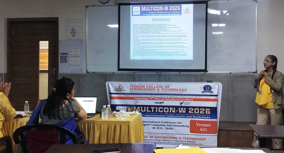 jugnumanhas's tweet photo. Wonderful experience presenting my research paper at the TCET Multicon 2026!! https://t.co/VPmBRFdbZP