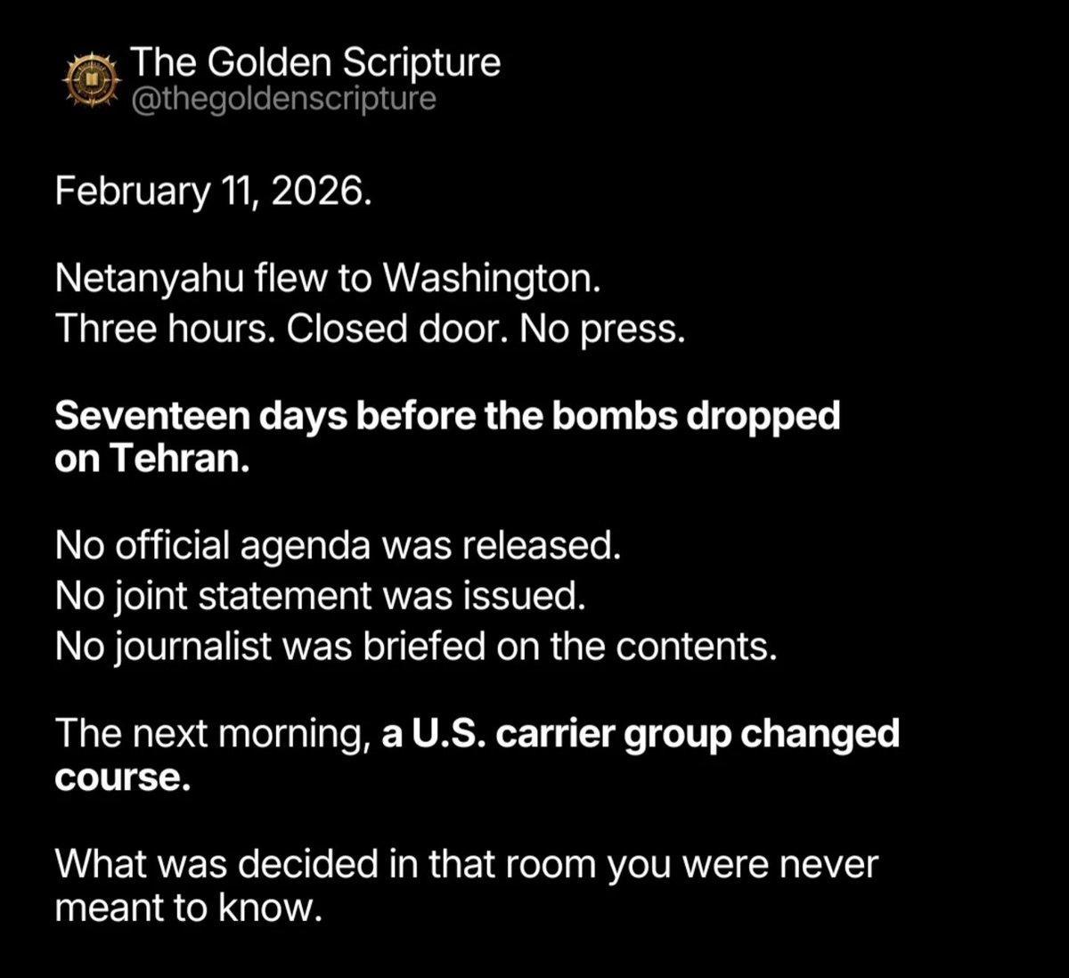 BigWoza's tweet photo. #IranWar‌ https://t.co/B2P7C0GryQ