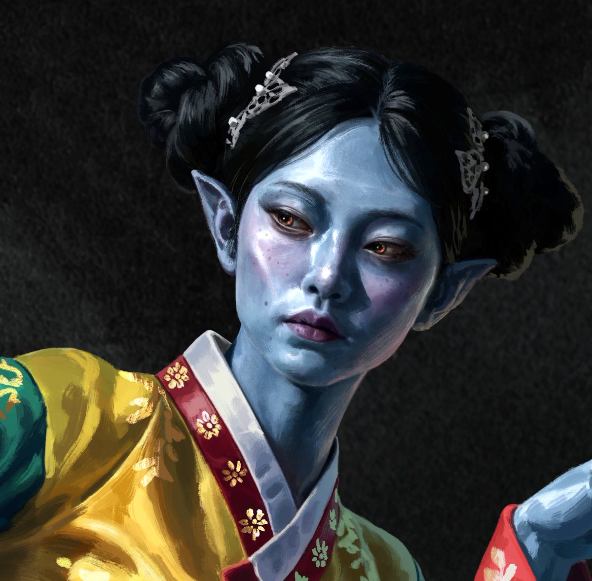 저의 엄마가 중학생때 그린 그림이에요.  엄마는 만화가가 되고 싶으셨대요. 오른쪽은 제가 그린 그림입니다. 엄마는 제가 그림을 그리는 사람이 된 게 너무 좋다고 하세요ㅎㅎ