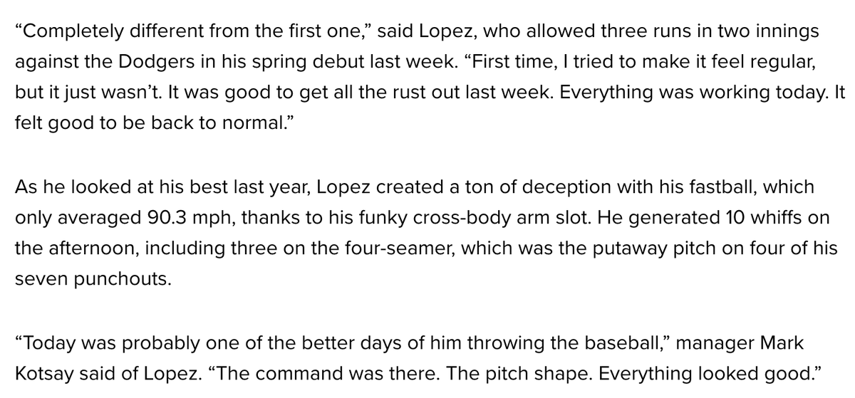 sportz_nutt51's tweet image. Jacob Lopez feels great after his last start. Healthy and back to normal.

#FunnellVision

mlb.com/news/jacob-lop…