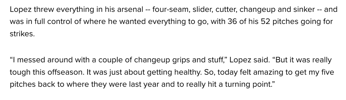 sportz_nutt51's tweet image. Jacob Lopez feels great after his last start. Healthy and back to normal.

#FunnellVision

mlb.com/news/jacob-lop…