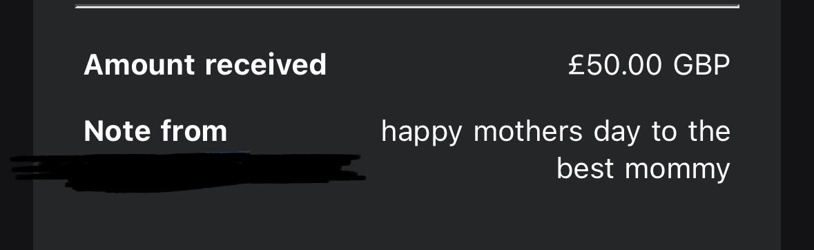 The only way I’m accepting Mother’s Day gifts btw