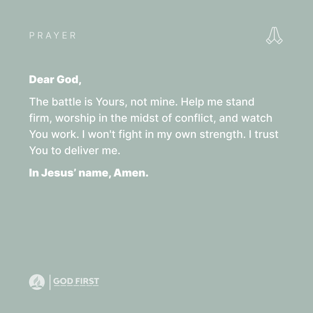 Jehoshaphat teaches us that worship is warfare. Can you think of a time in your life when worship felt like warfare? Let's talk about it, encourage each other, and pray for the courage to stand firm and watch God win.