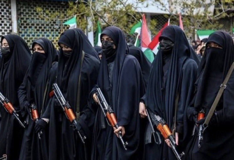 If you think Iran can peacefully protest itself to freedom, you are dead wrong.

Even regime women are demonic beasts.
