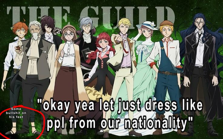 orangefaggot_'s tweet photo. Most of the characters in bsd legit doesnt even look like they work for their organizations so it so damn difficult to follow their designs bc what are they supposed to be wearing dawg https://t.co/iL9CFXZsXN