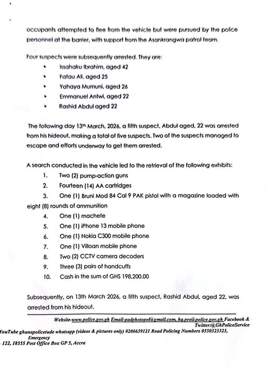 Ghana Police Service tweet media